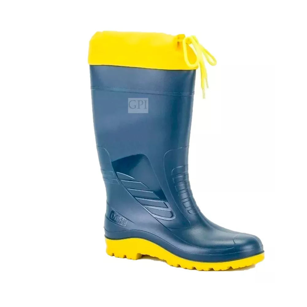 Bota de Seguridad Azul y Amarilla Náutica Ombu