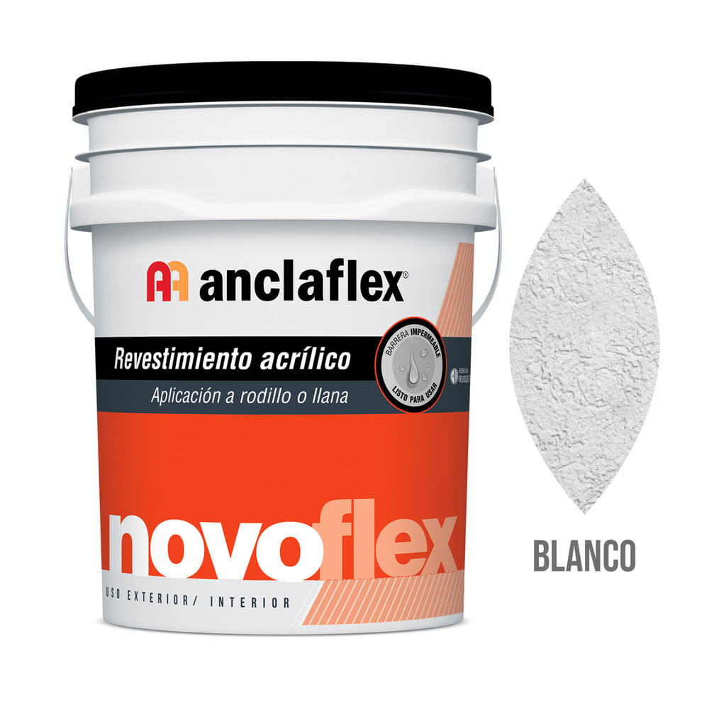 Revestimiento Texturizado Acrílico Interior/Exterior Blanco 30 Kg Ancaflex