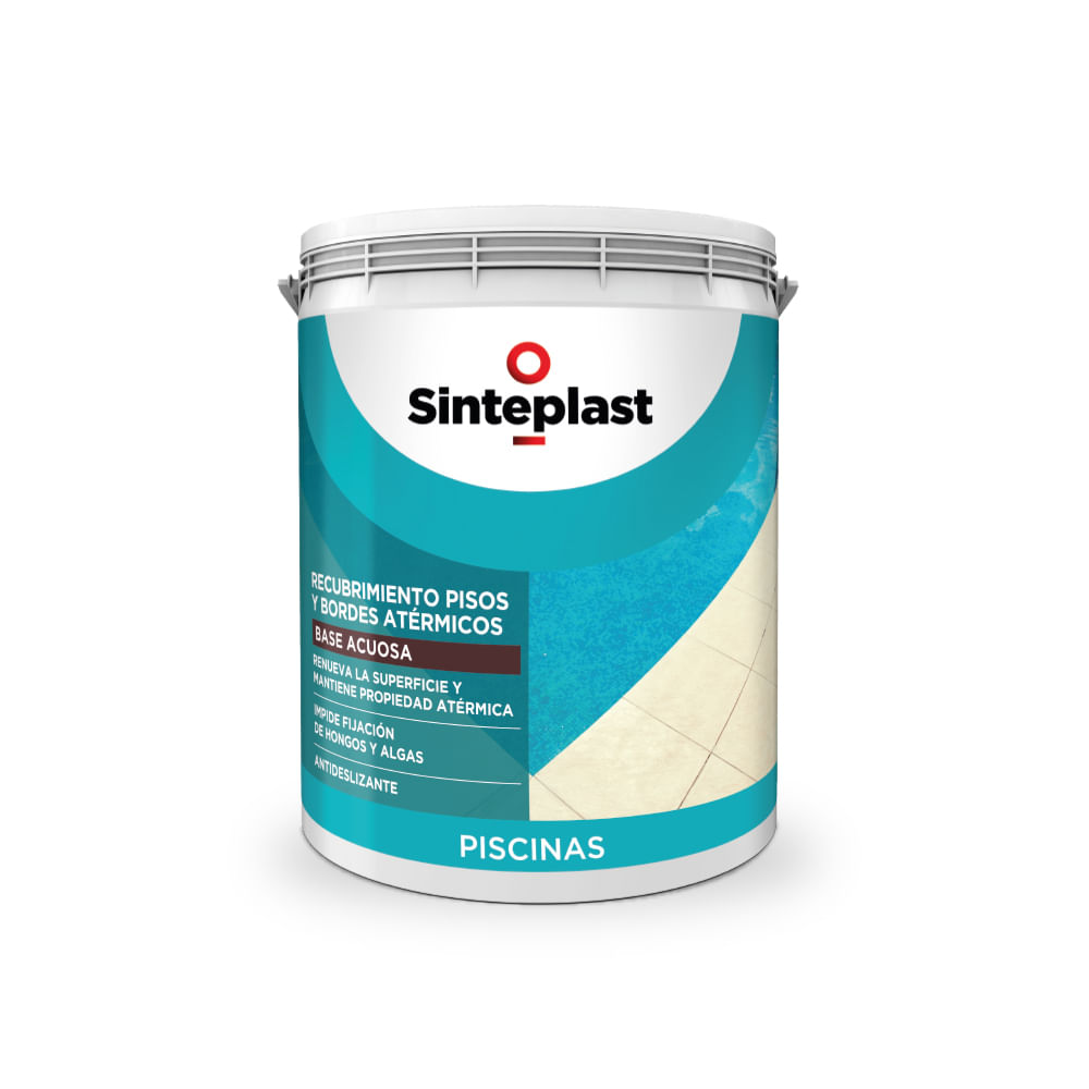 Recubrimiento Pisos y Bordes Blanco Atérmico 4 Lts Antihongos Sinteplast