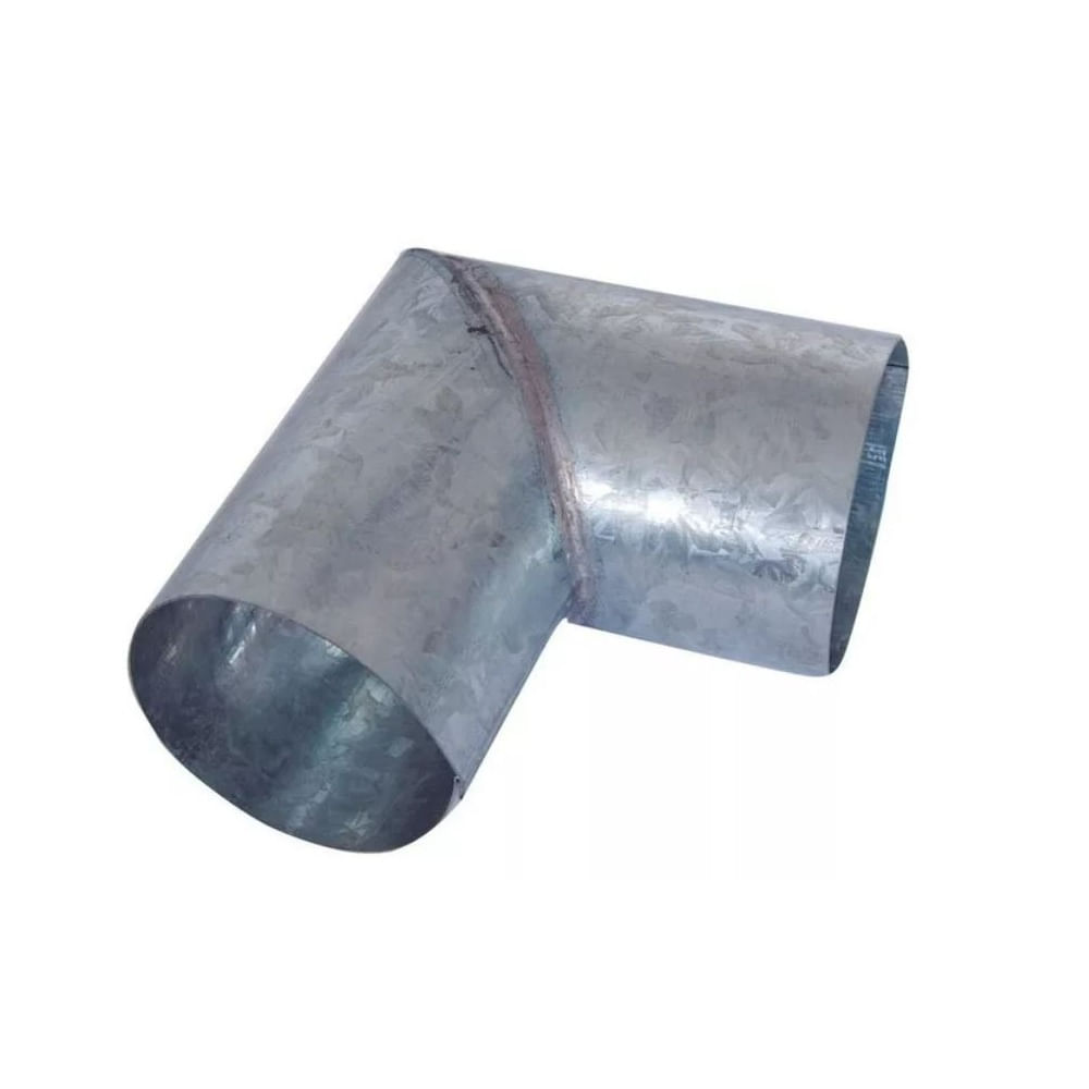 Codo Soldado 90° N°30 100 Mm Galvanizado Aurelio Gundin