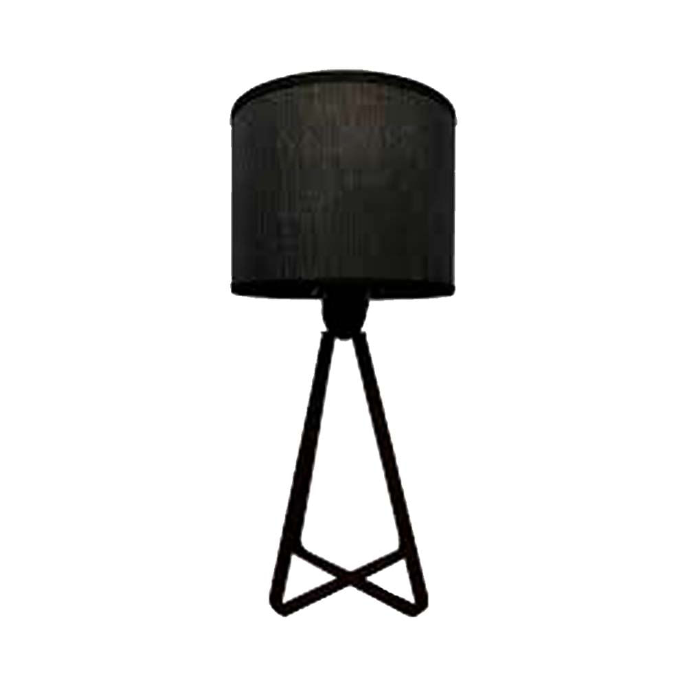 Velador Escritorio E27 Negro Pirámide Mon-Can