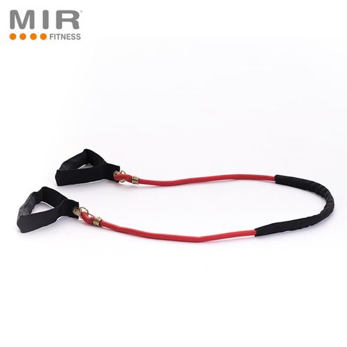 Banda Elástica Reforzada Negra y Roja Mir Fitness