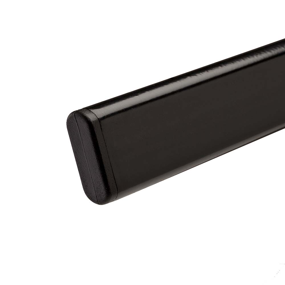 Caño Oval 150 Cm Metal Negro Mepatsa