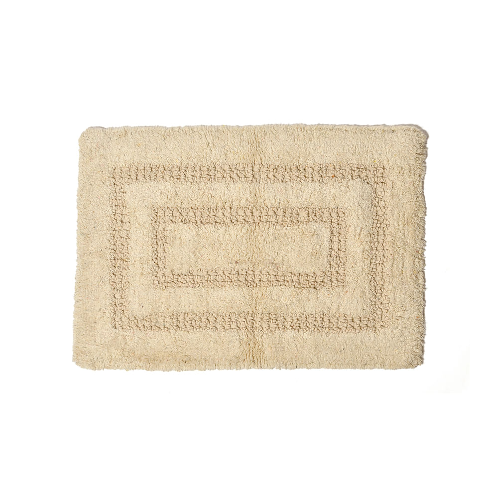 Alfombra de Baño Tela Beige 40x60 Cm Indian Kinor