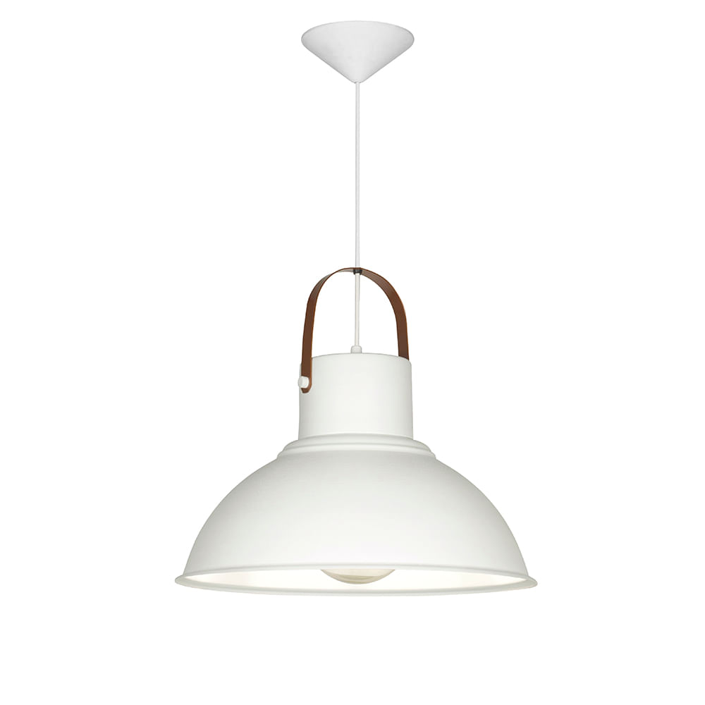 Colgante Industrial 1 Luz E27 Blanco 211 Faroluz