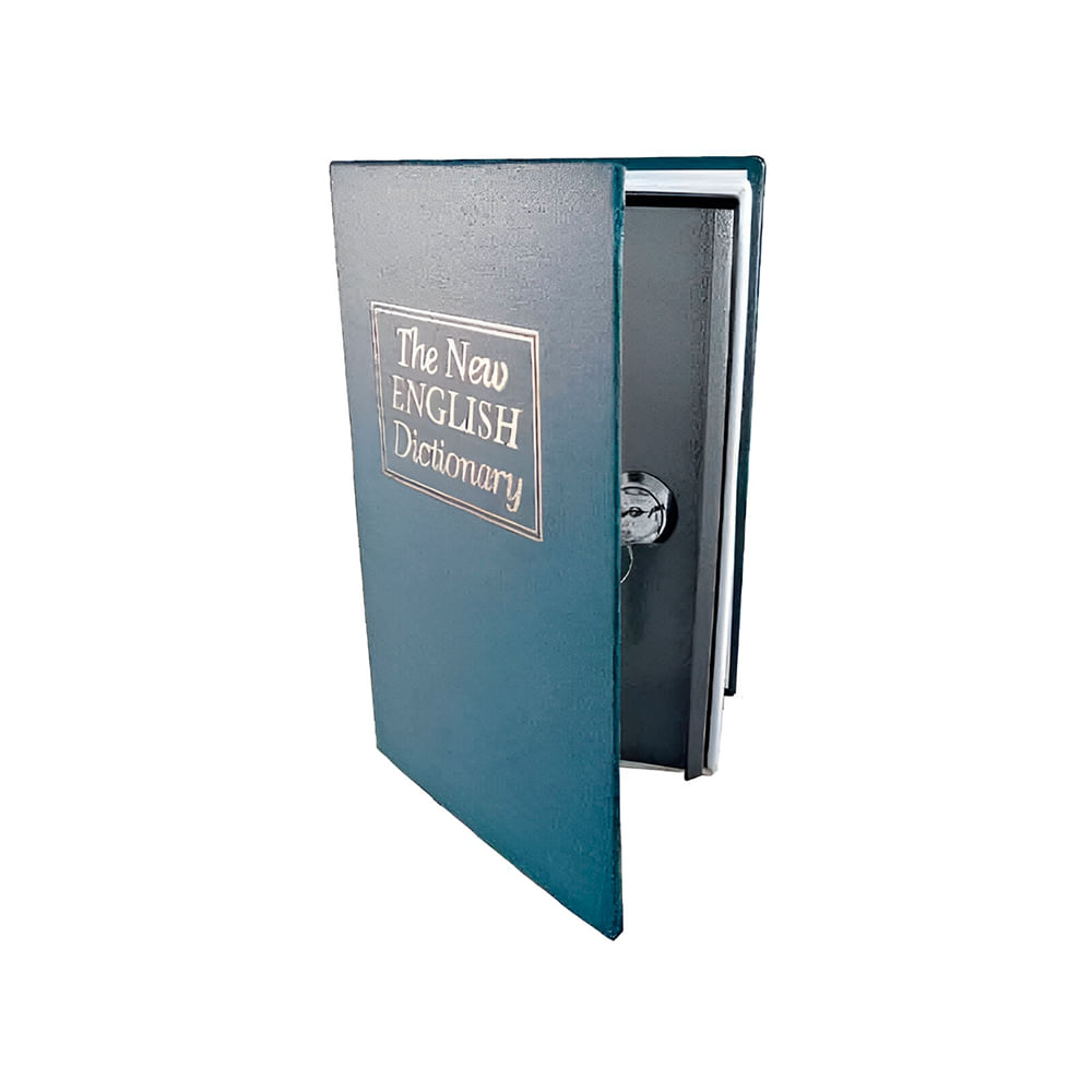 Cofre Porta Valores Diccionario 180X115X54 Mm con Llave Silver Shadow