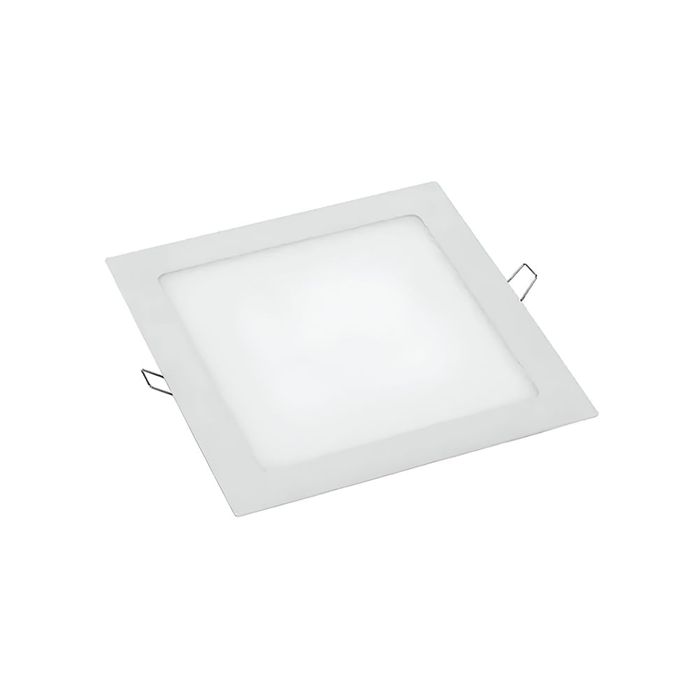 Spot Led Embutir Cuadrado Luz Cálida 18 W Sica