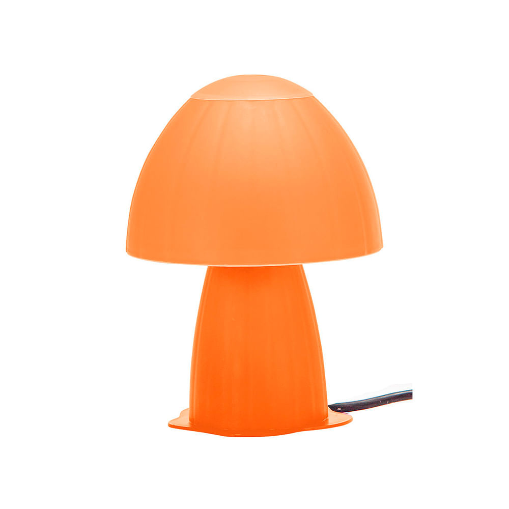 Velador Honguito E27 1 Luz Naranja 13 W Abitare