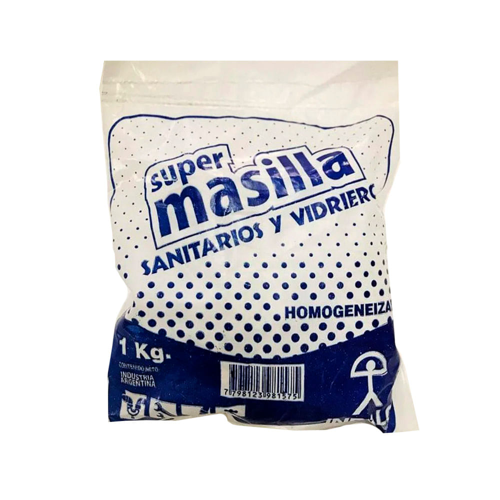 Masilla Sanitaria Homogeneizada 1 Kg Super Masilla