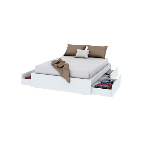 Cama Box 2 Plazas 199x154x35 Cm Centro Estant