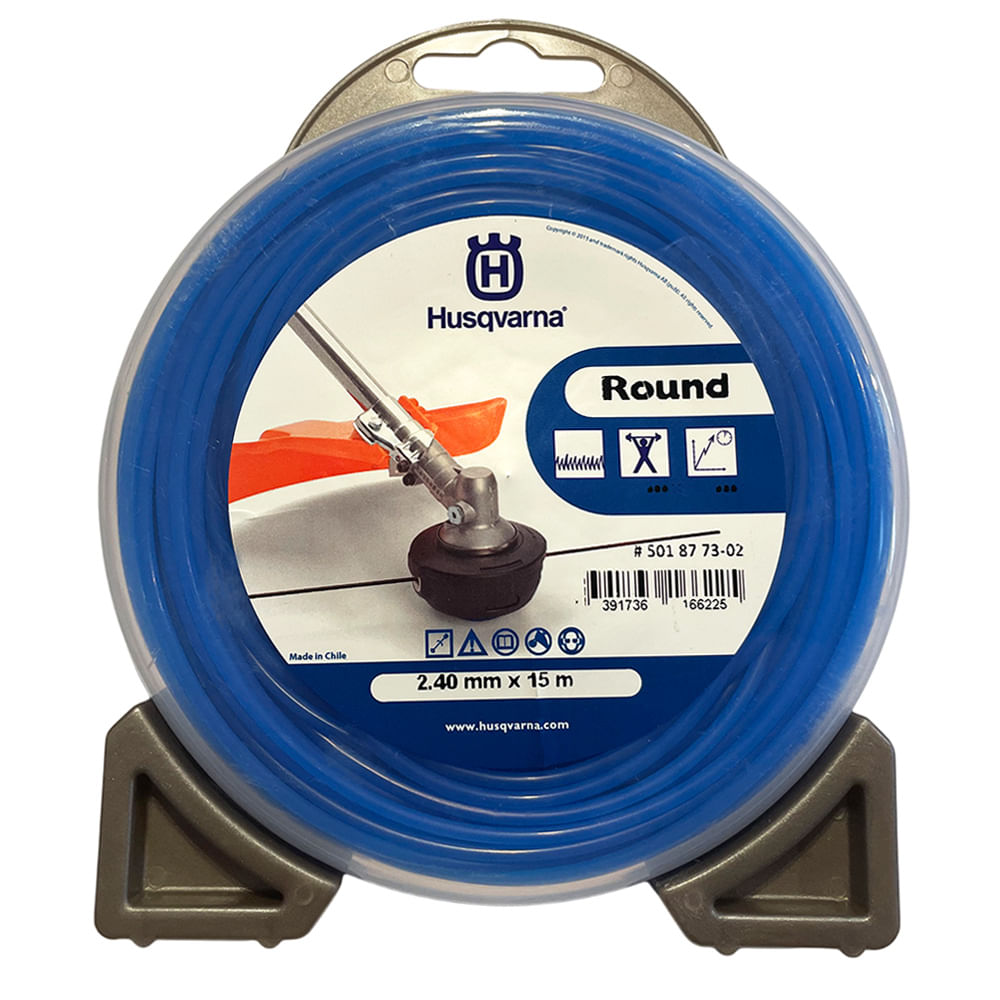 Tanza Redonda para Bordeadora 2,4Mm 15Mts Husqvarna