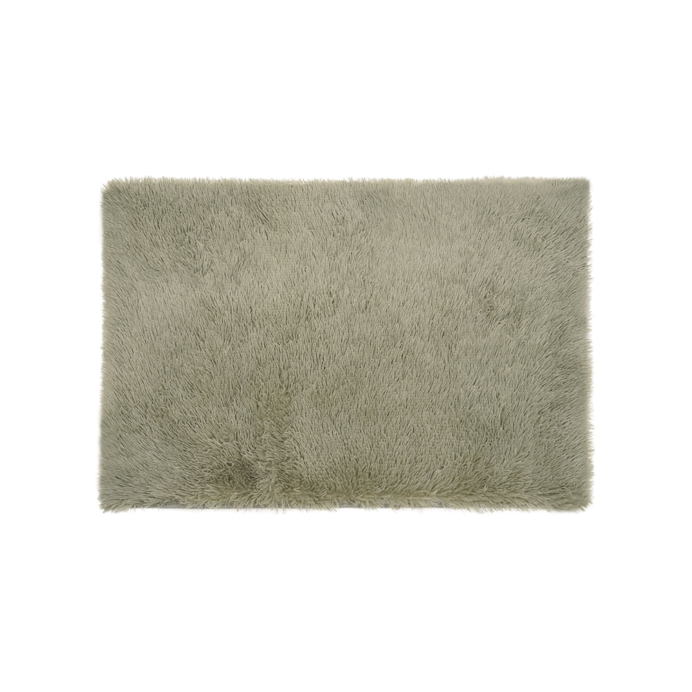 Alfombra Poliéster Verde 60X90 Cm Shaggy Cotidiana
