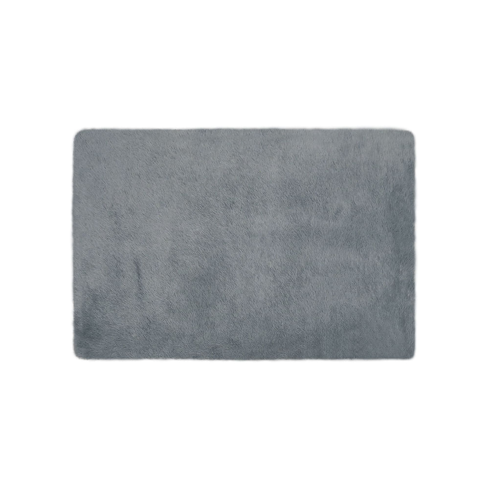 Alfombra Poliéster Gris 120x180 Cm Shaggy Cotidiana