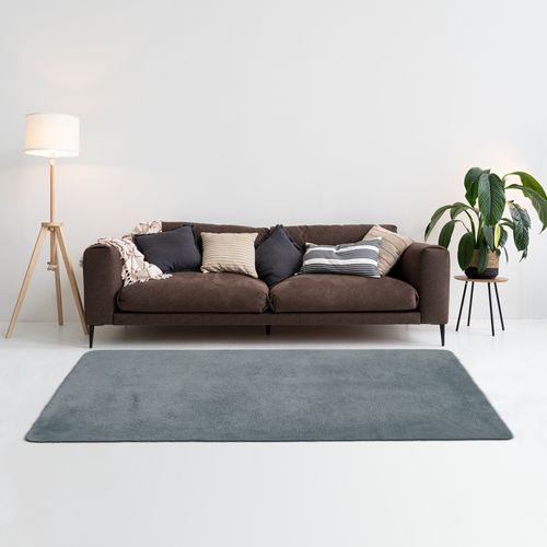 Alfombra Poliéster Gris 120x180 Cm Shaggy Cotidiana