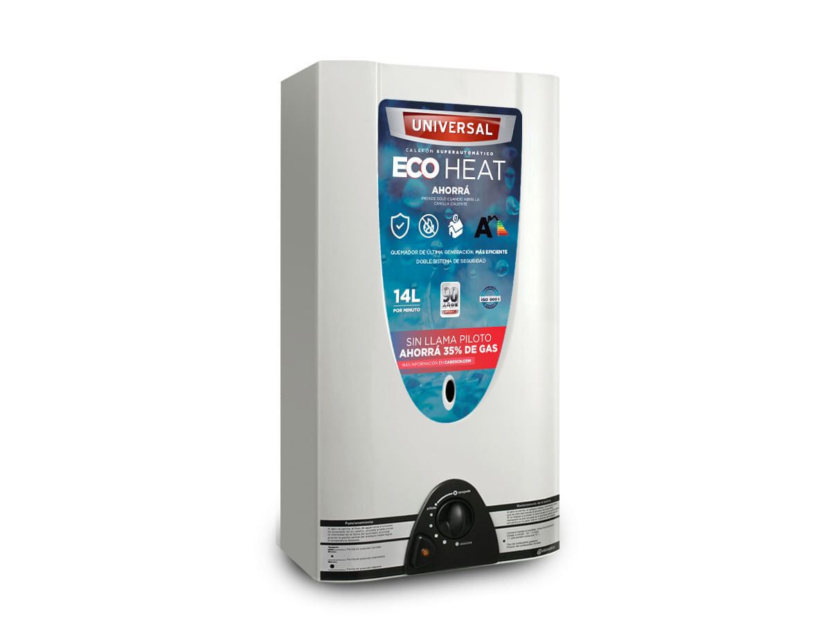 Calefón a Gas Natural 14 Lts 20000 Kcal/H Blanco CSU146 Universal