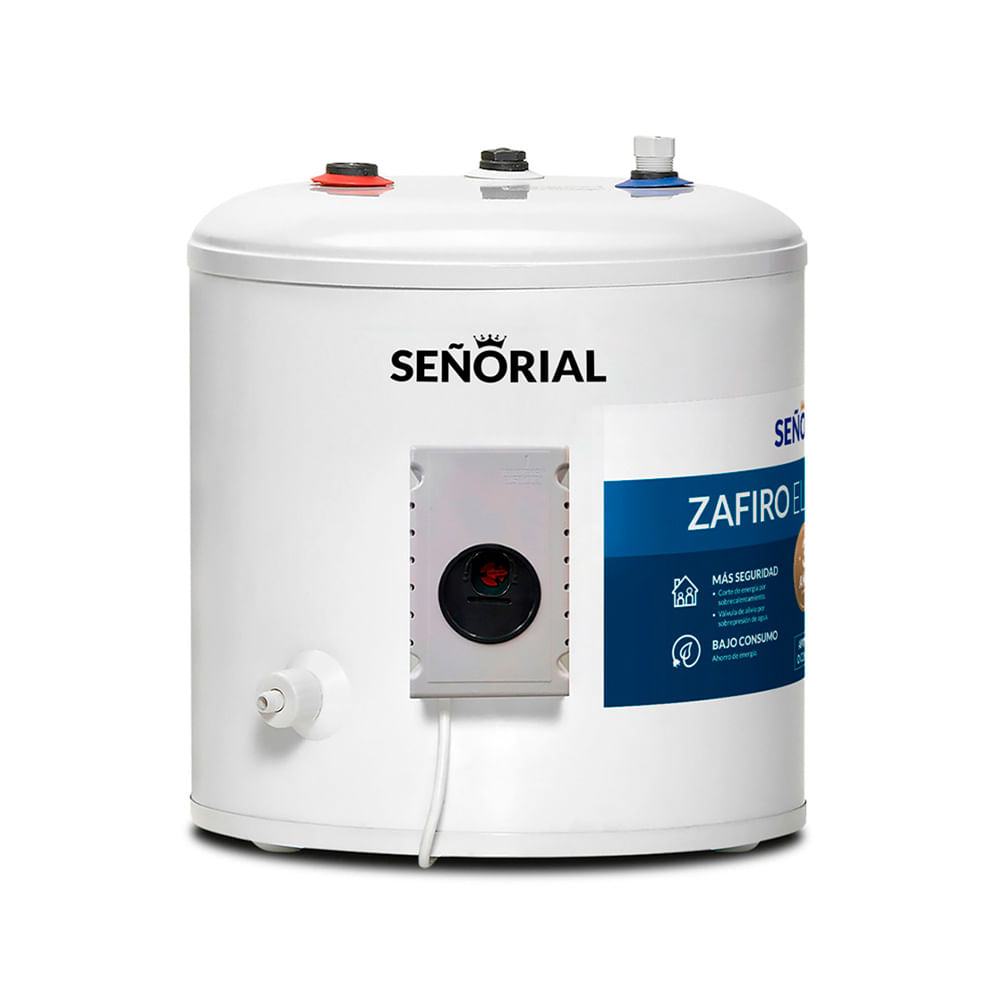 Termotanque Eléctrico 30 Lts 1500 W Blanco Teszp40 Señorial