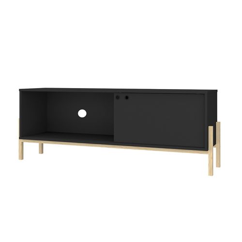 Rack Tv Midtown Uma Melamina Negro