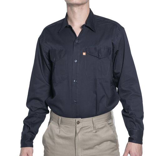 Camisa de Trabajo Algodón Talle 44 Azul Carpintero Ayre Libre