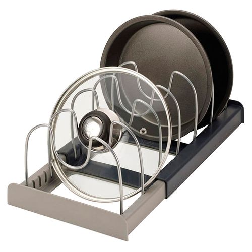 Soporte Posa Ollas Ajustable 38.5x30x7 Cm Hierro Negro Cotidiana