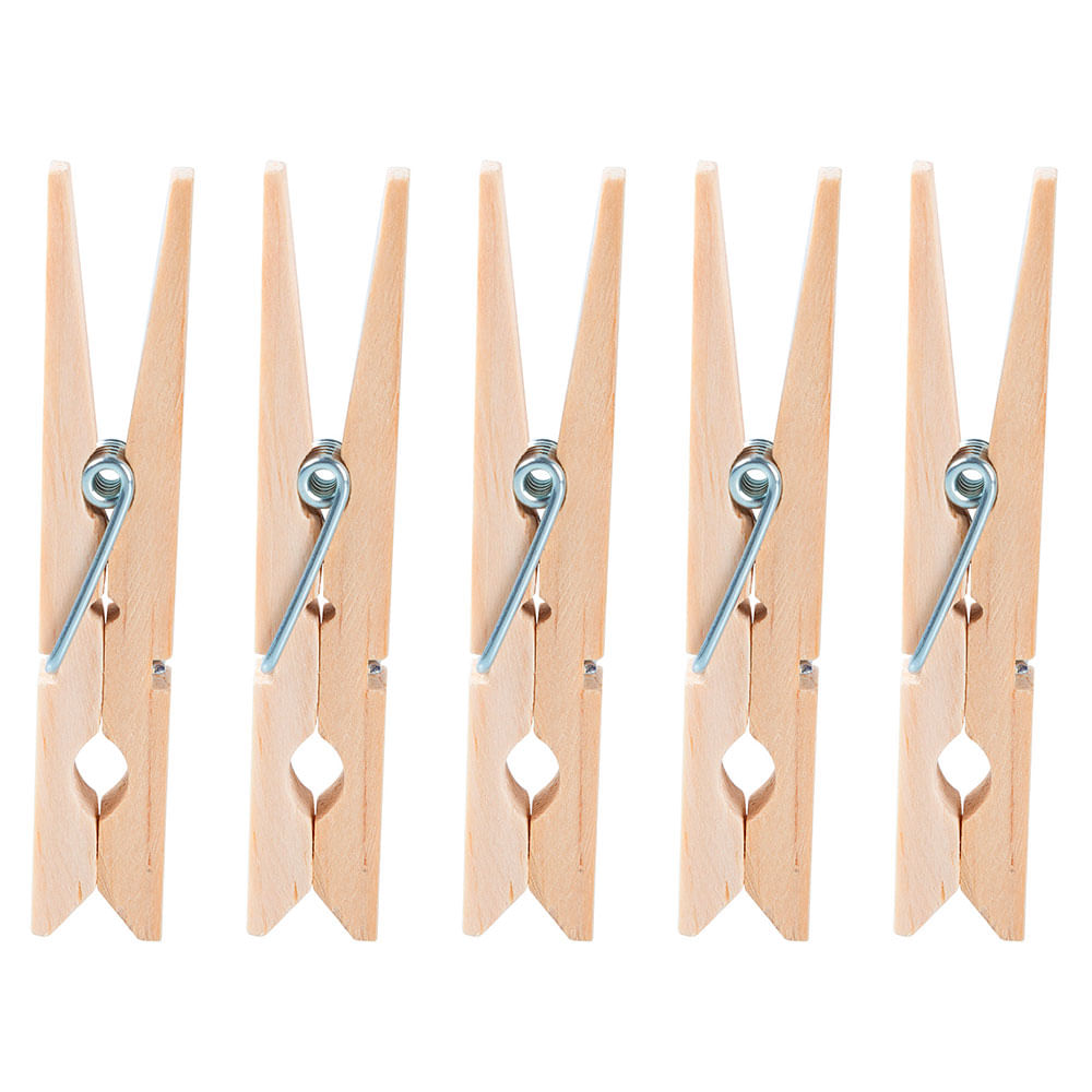 PACK 50 CLIPS DE ROPA MADERA - Easy