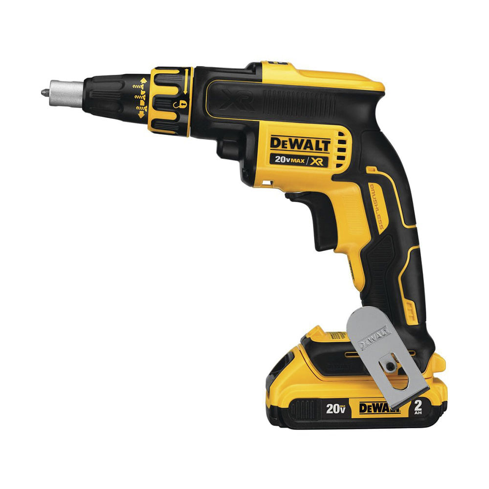Atornillador para Yeso Inalámbrico 20V 4400 Rpm + Sujetador DCF620B DeWalt