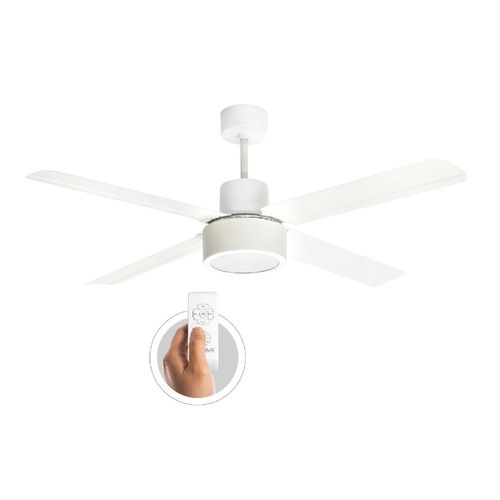 Ventilador De Techo 48" 3418R 85 W Blanco Mate Protalia