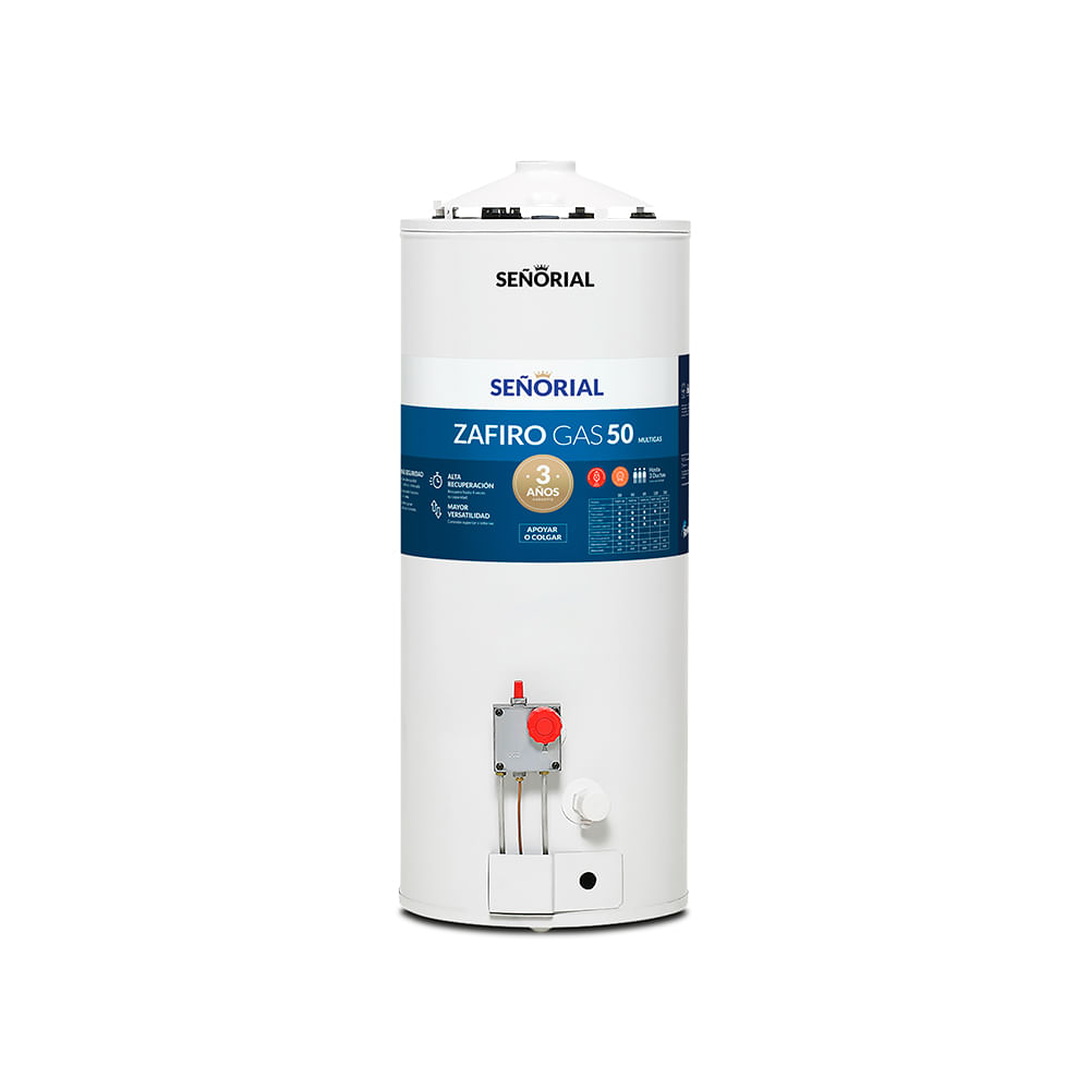 Termotanque Multigas 50 Lts 5500 Kcal/H Blanco TSZ-50 Señorial