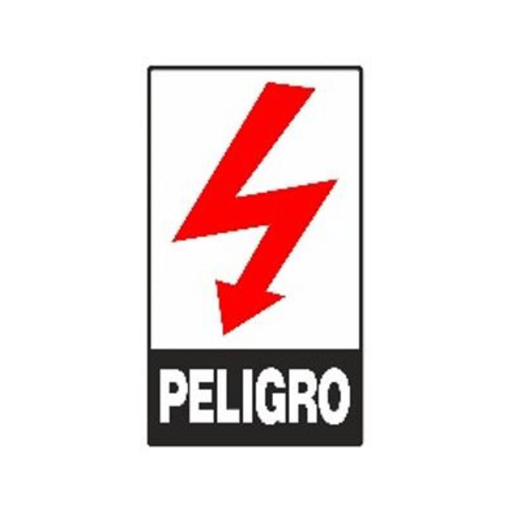 Cartel Señalización Peligro Vinilo Autoadhesivo 10x17 Cm Randon