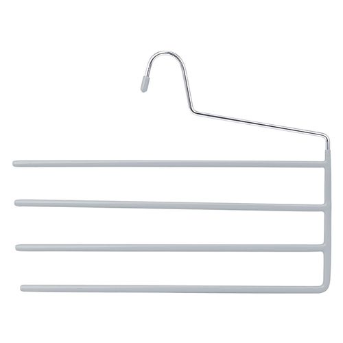 Colgador Pantalones Antideslizante 33x25.5 Cm Metal Blanco Cotidiana