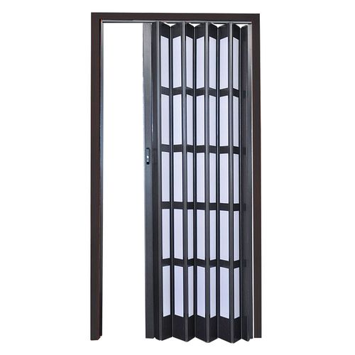 Puerta Plegadiza 70x200 Cm Negro 6 Mm PVC Baldara