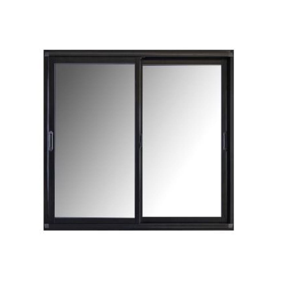 Ventana de Aluminio Corrediza 150x110 Cm Negro Dvh Al Ng Nexo