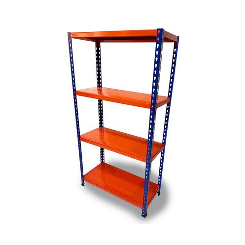 Estantería 150 x 35 x 80 Cm Chapa Naranja Azul Sc Metalurgica