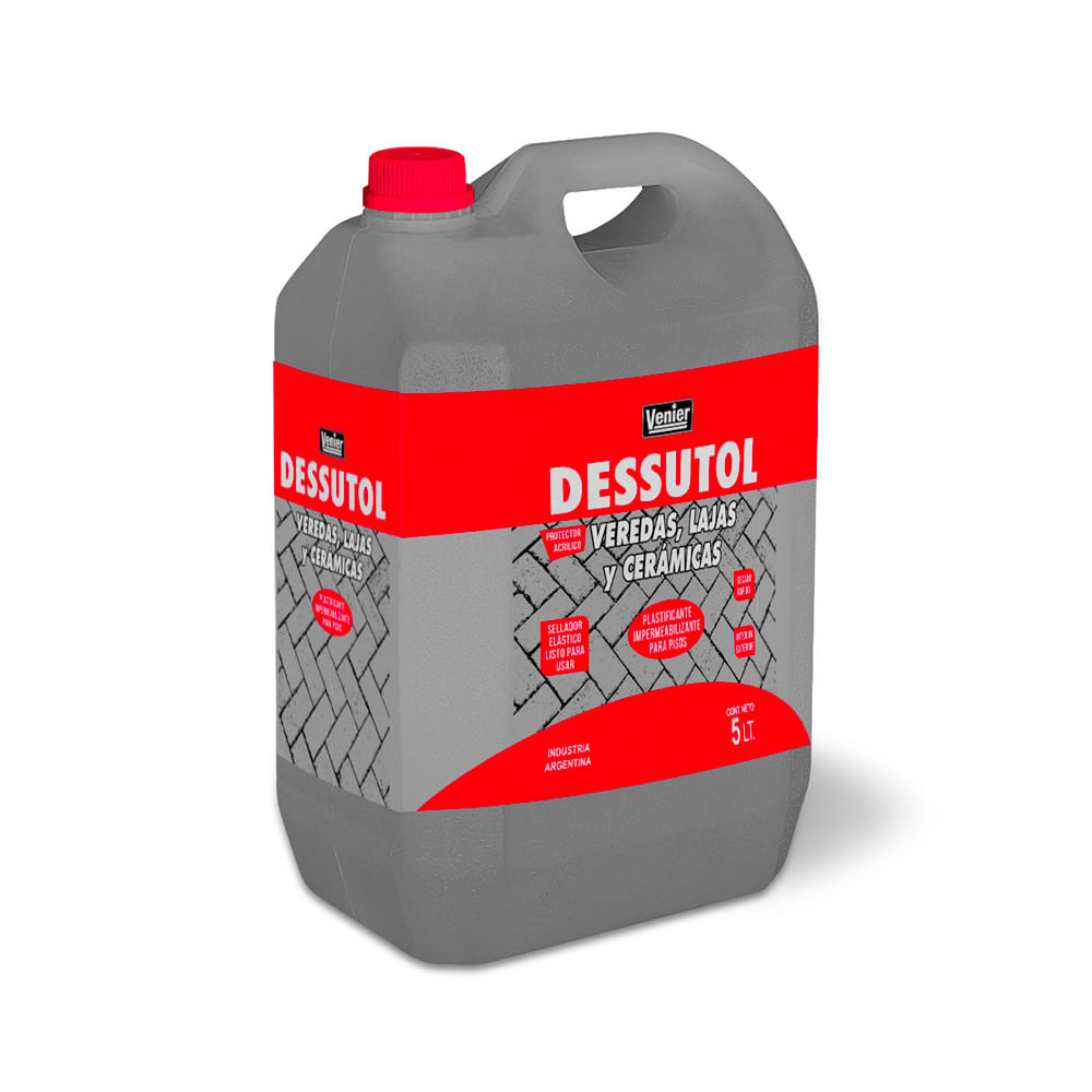 Protector Rojo Semi Brillo 5 Lts Veredas Lajas Cerámicas Venier