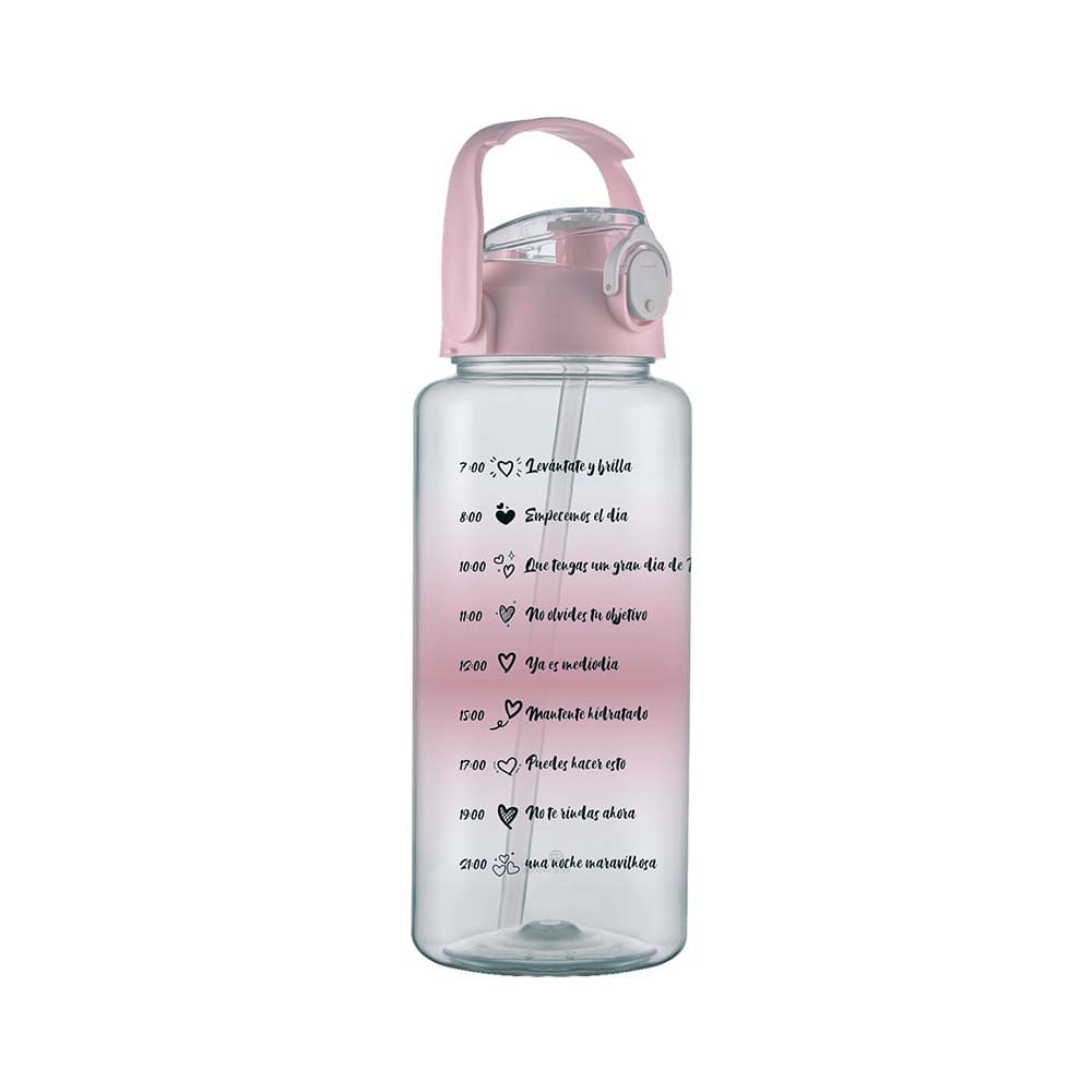 Botella Pet 2000 Ml Rosa Bandeirante