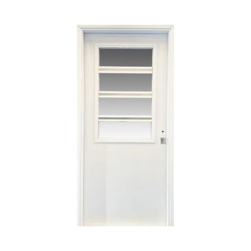 Puerta 206x89 Cm Acero Blanco Apertura Derecha 1810B Pf Barmetal