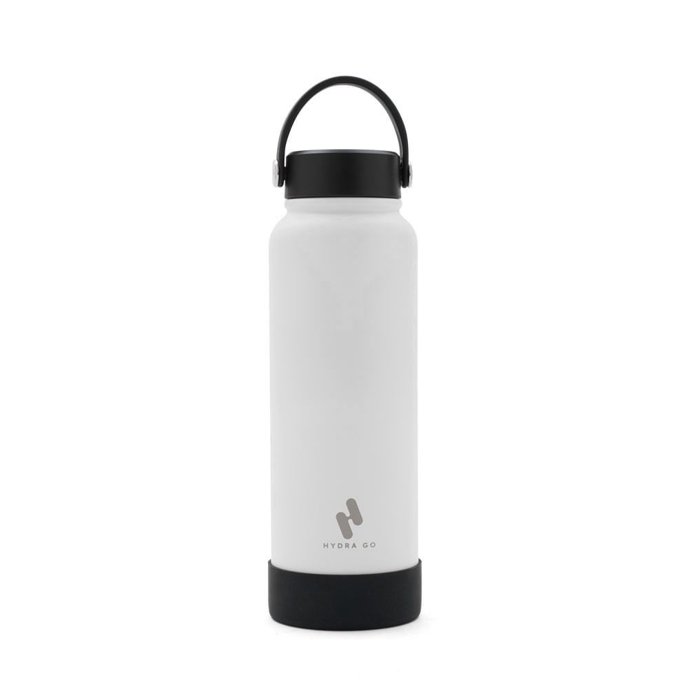 Botella Acero Inox 1000 Ml Blanco Hydra Go
