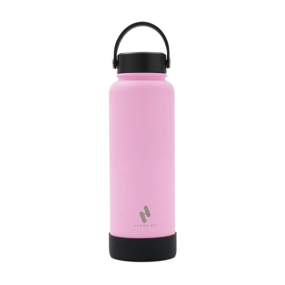 Botella Acero Inox 1200 Ml Rosa Hydra Go