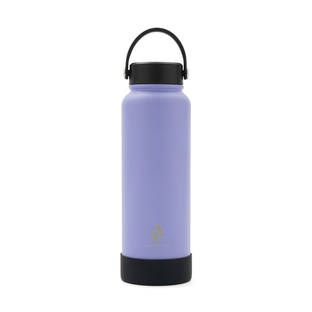 Botella Acero Inox 1000 Ml Violeta Hydra Go