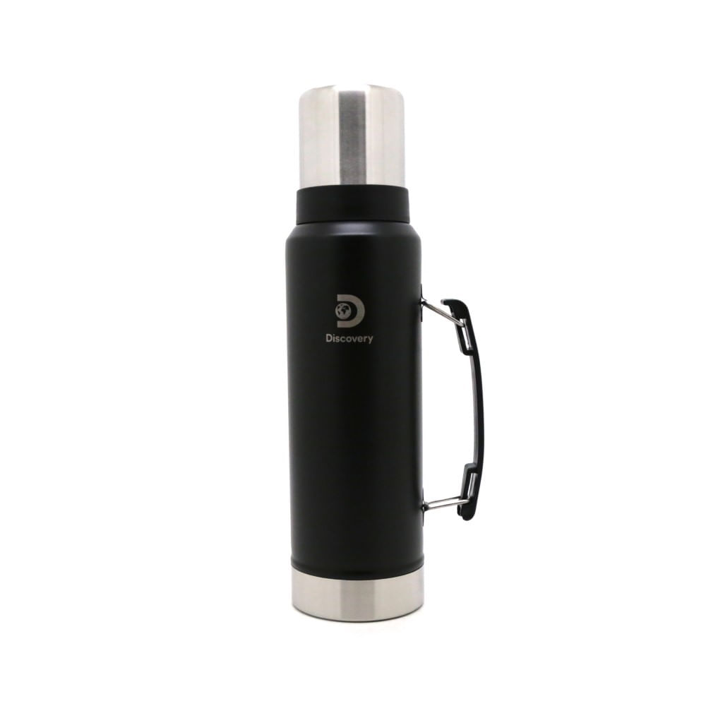 Termo Acero Inox 1300 Ml Negro Discovery