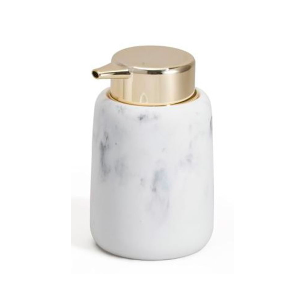 Dispenser de Jabón Poliresina Blanco 8,5X8,5X13,5 Cm Suka