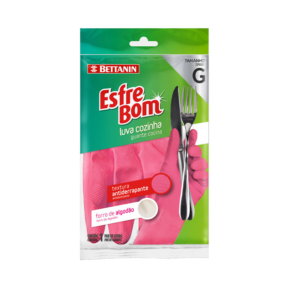 Guante de Limpieza Rosa Algodón Bettanin