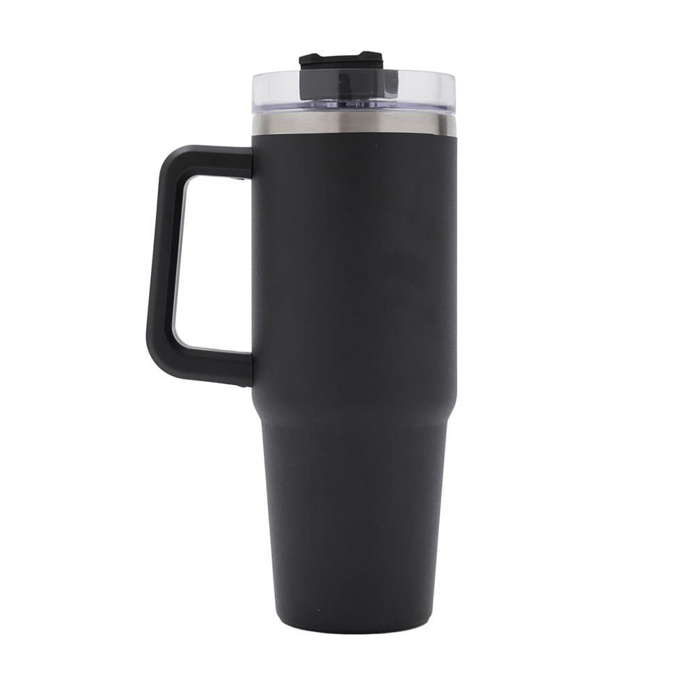 Vaso Térmico Acero Inox 885 Ml Negro Pampa Spirit