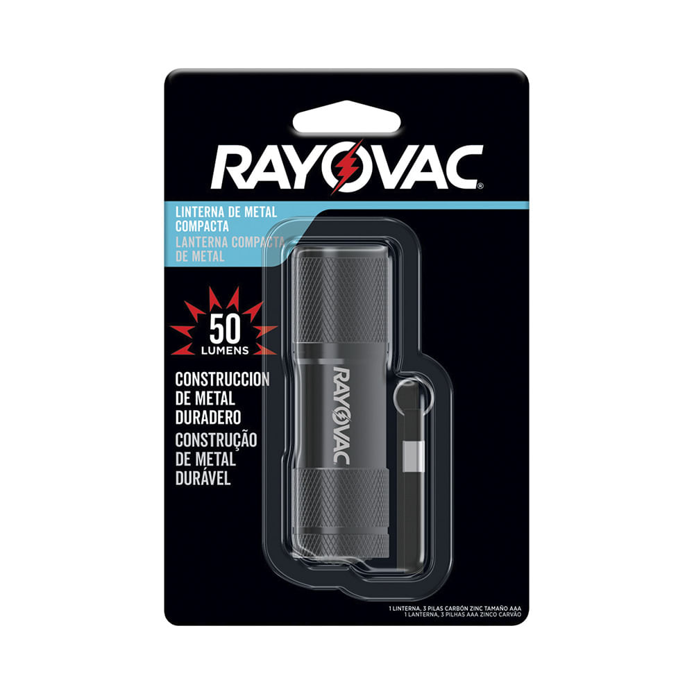 Linterna Metal a Pila 50 Lumenes Rayovac