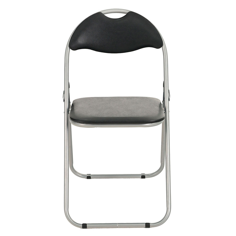Silla Plegable 78.5x42x47.8 Cm Acero/PVC Negro Auditórium M+Design