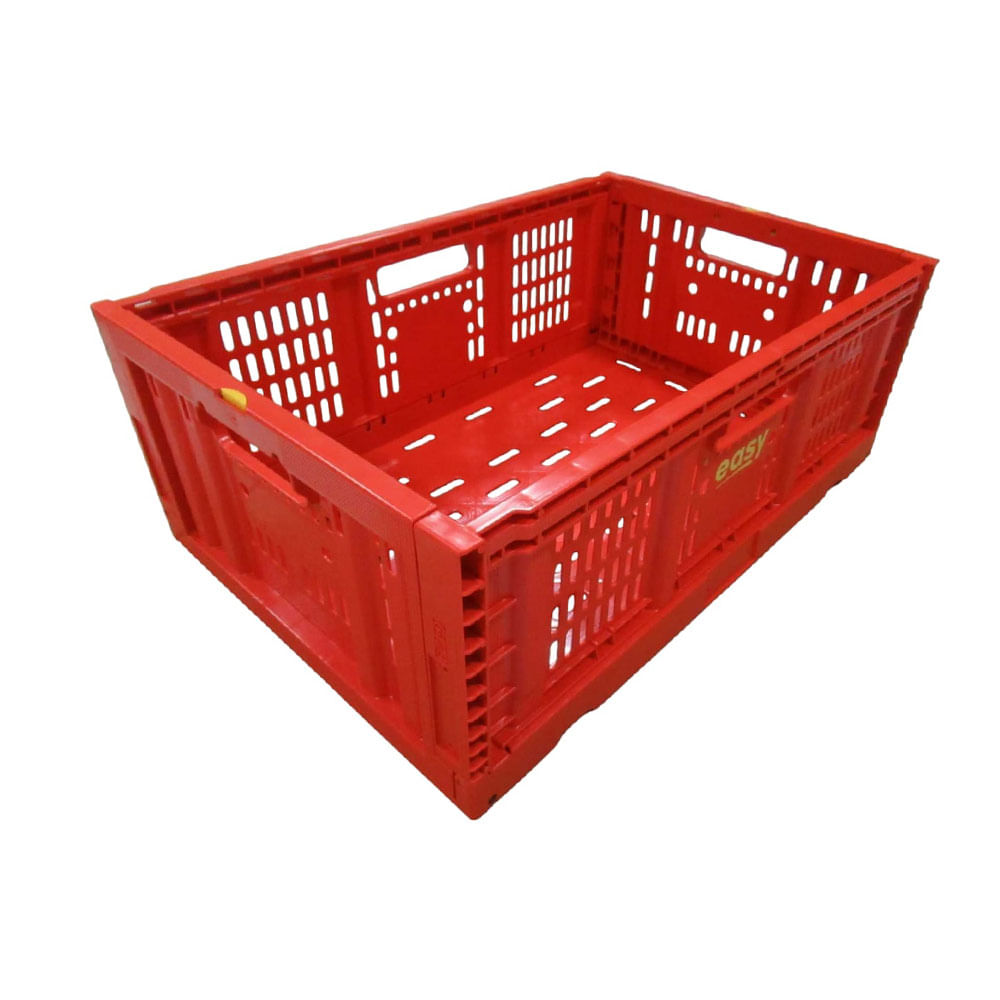 Caja Organizadora Plegable 40X40X22 Cm 30 Lts Polipropileno Rojo Easy
