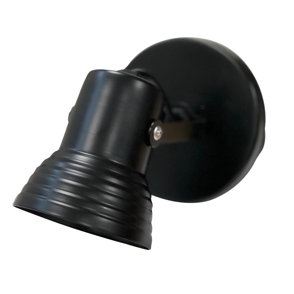 Spot Mini 1 Luz Chapa E27 Negro Don Bell