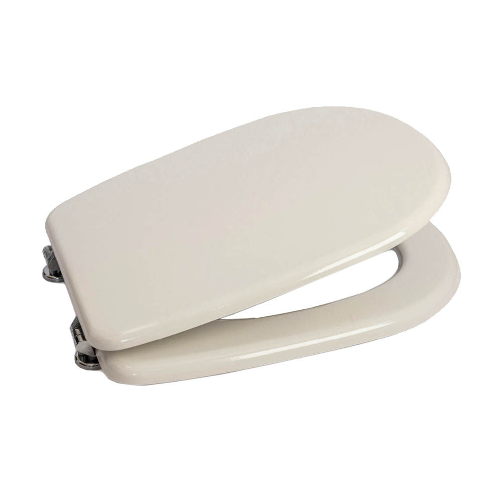 Tapa Inodoro Madera HDF Herraje Metálico Blanca 223-M Ariel