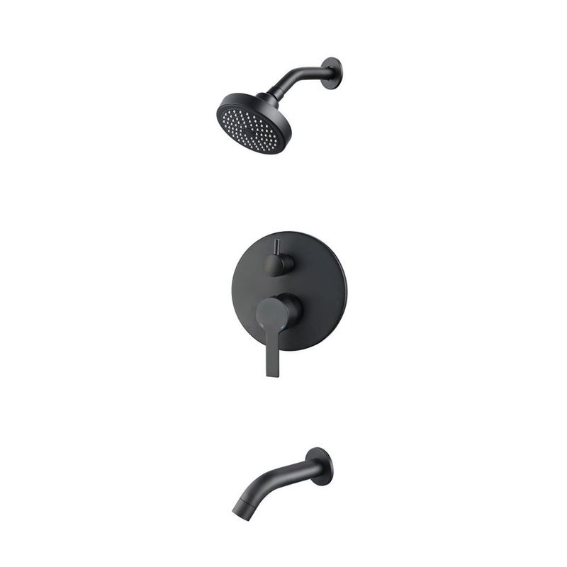 Canillas-Calyx-Ducha-Embutir-Fusion-Metal-Negro-Hydros