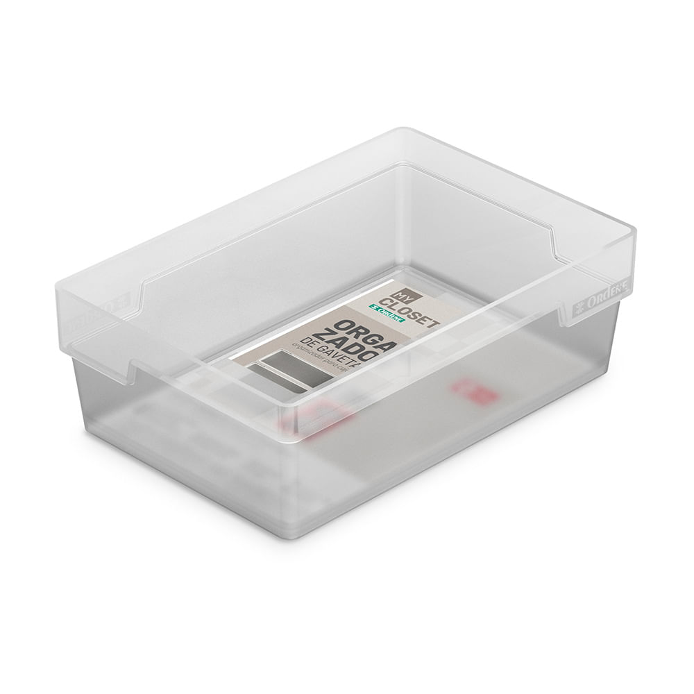 Organizador de Placard 17x11.5x55 Cm Plástico Crystal Ordene