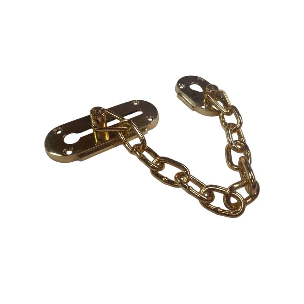 Cierre Seguridad Cadena Bronce Pulido Currao